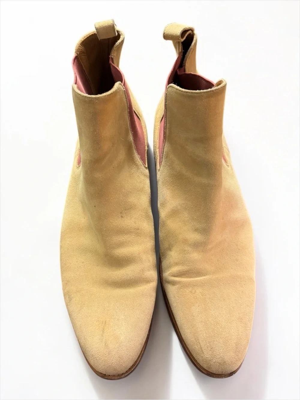 Taft Jude Chelsea Boots Suede Camel Handmade Tan EU 40 Spain